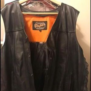 Men’s leather vest